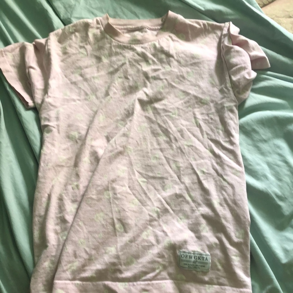 PINK , ODD FUTURE SHIRT SIZE:ADULT SMALL